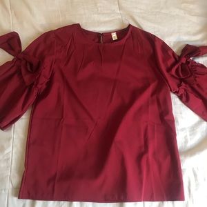 Red blouse